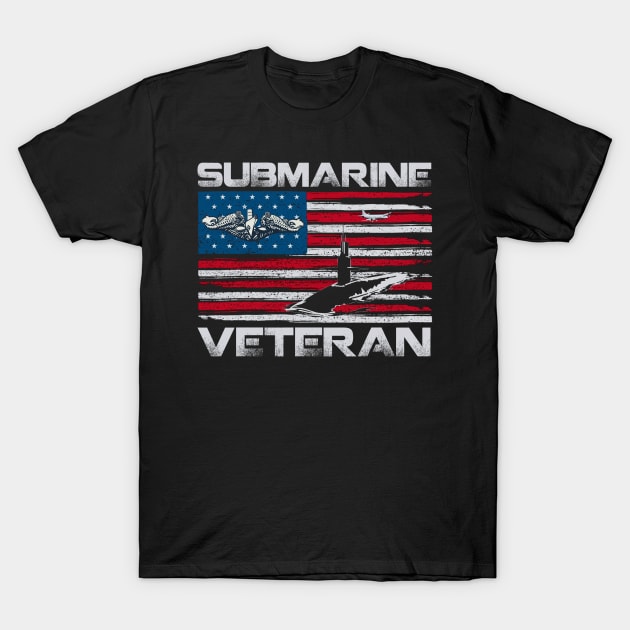 Submarine Veteran Shirt US Submariner - Gift for Veterans Day 4th of July or Patriotic Memorial Day T-Shirt by Oscar N Sims